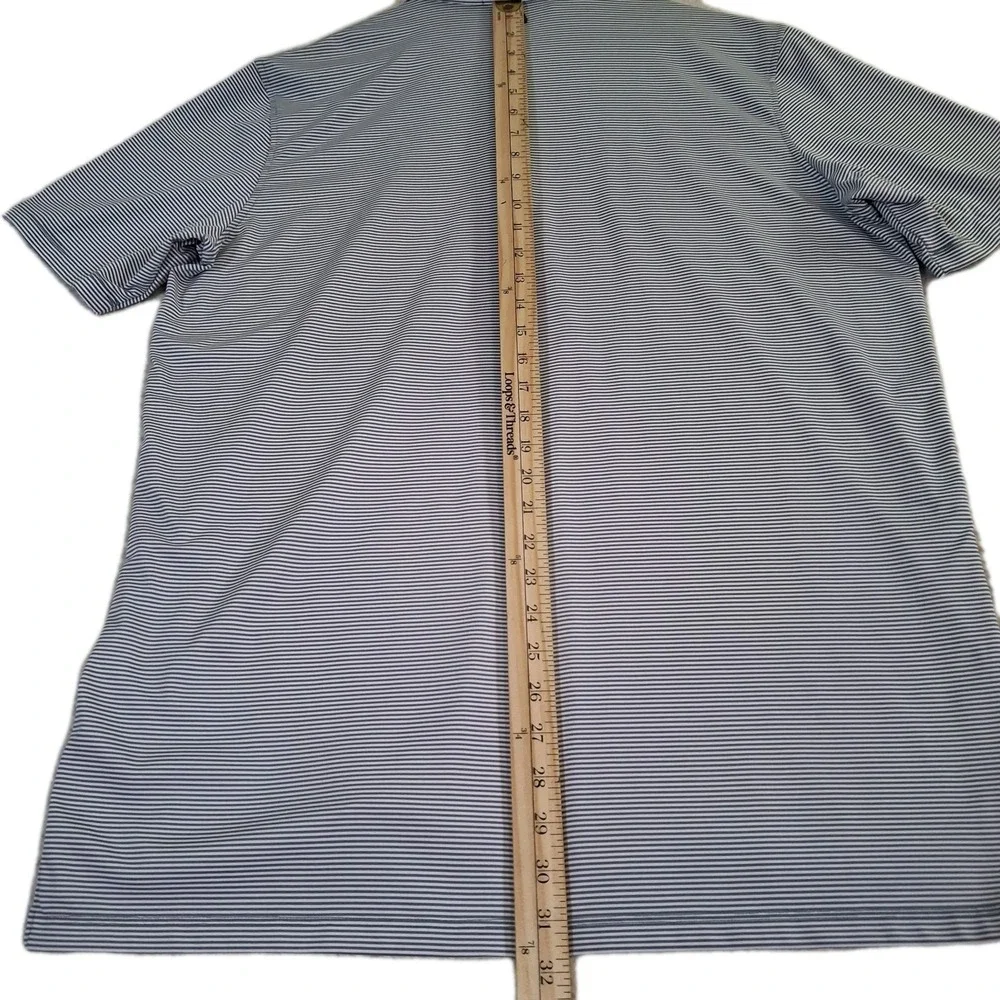 Greyson Polo Shirt Men's L Gray Striped Parkland Golf & Country Club Performance - Picture 8 of 8